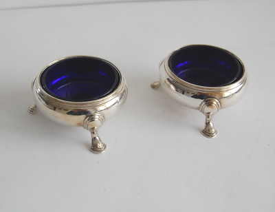 George II pair of silver salts
