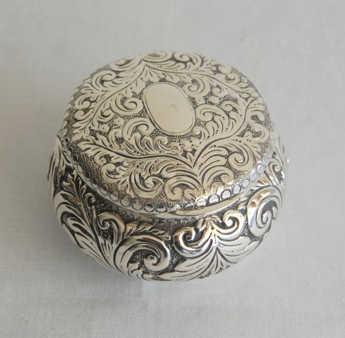 Victorian Silver Dressing Table Box