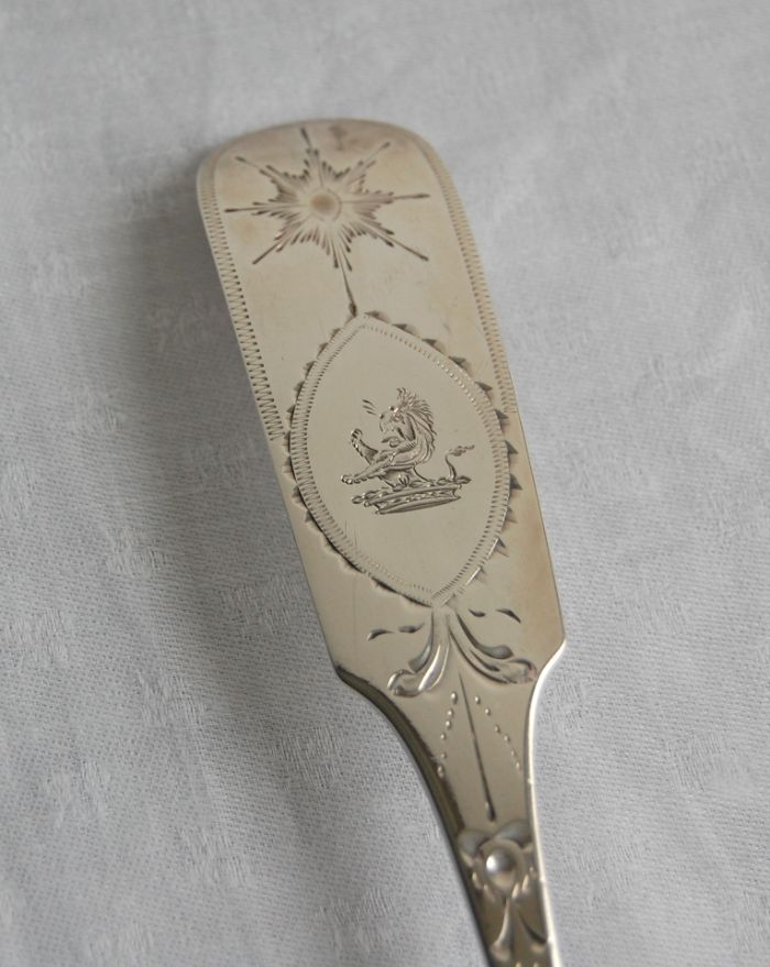 George III Irish Silver Straining Spoon