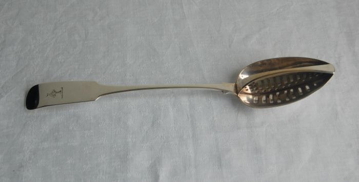 George III Irish Silver Straining Spoon