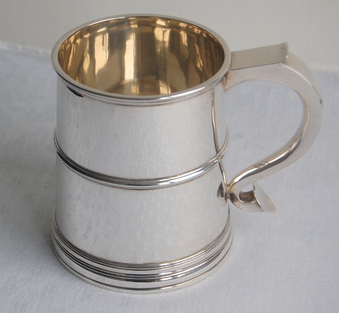 George V silver Tankard