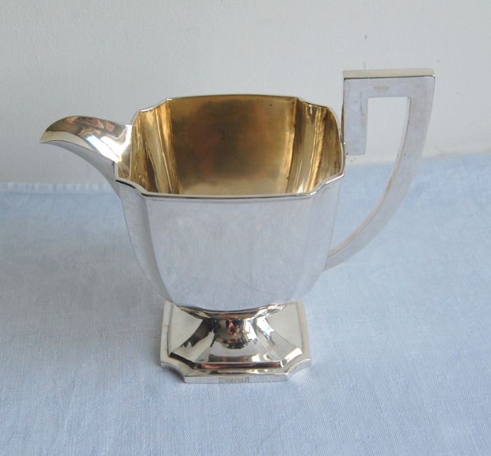 Chinese Export Silver Cream Jug