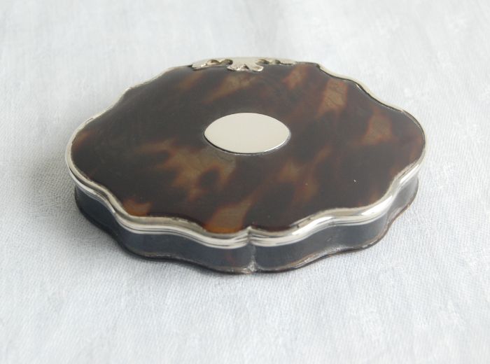 Georgian Tortoiseshell Box with Silver Mounts