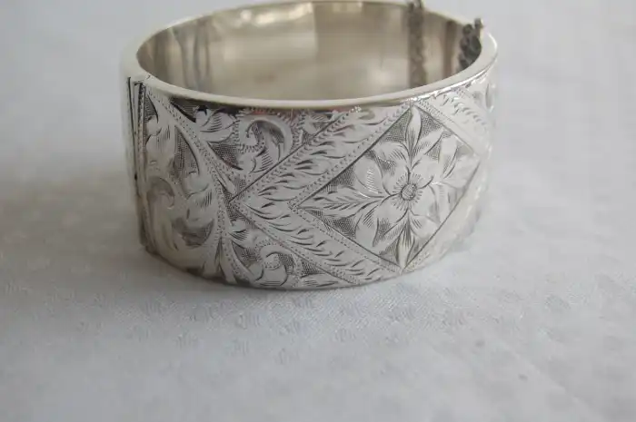 Elizabeth II Silver Cuff Bracelet