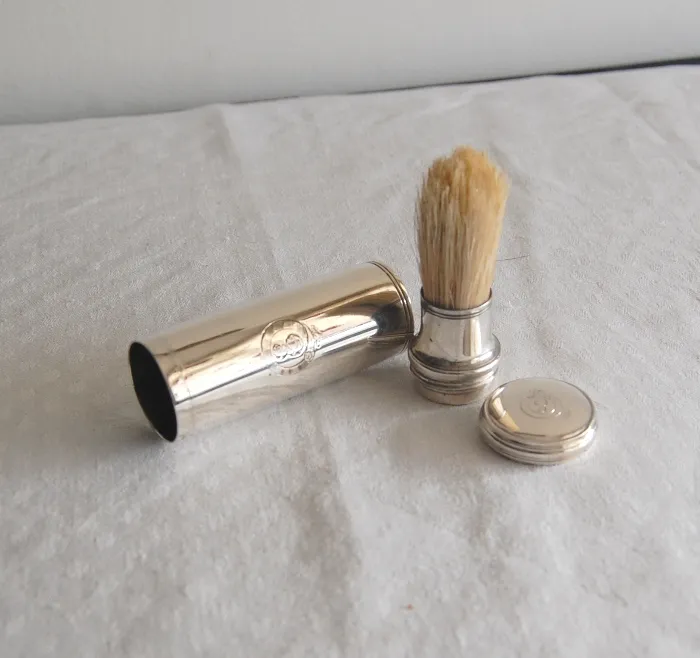 Georgian Silver Travelling Shaving Brush