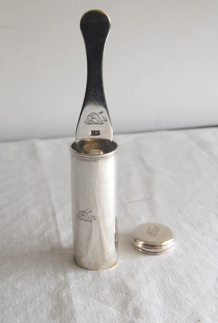 Georgian Silver Travelling Shaving Brush