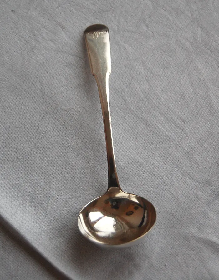 Georgian Scottish Silver Cream Ladle